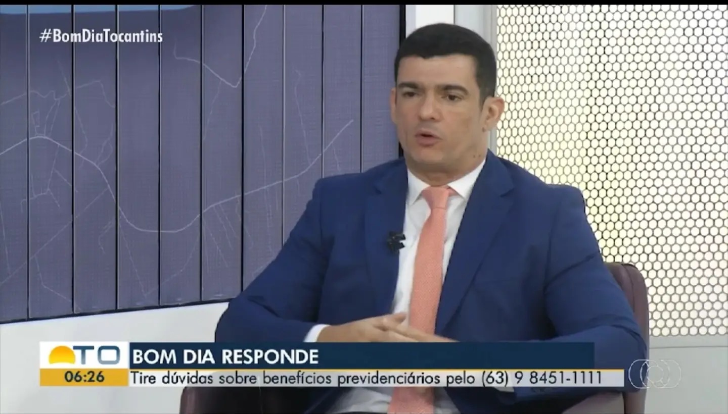 Sávio Mares durante participação no quadro Bom Dia Responde, do Bom Dia Tocantins